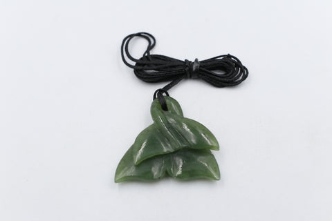 New Zealand Greenstone Double Whale tail