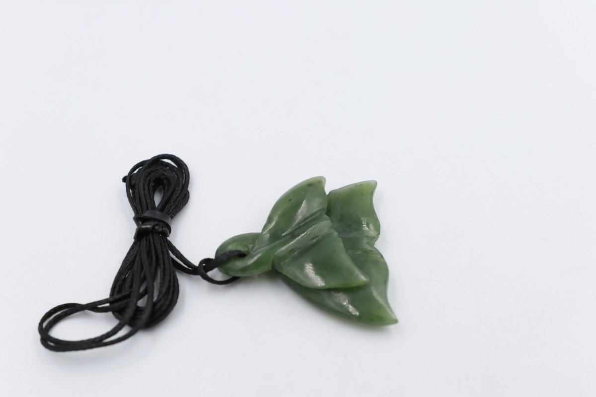 New Zealand Greenstone Double Whale tail