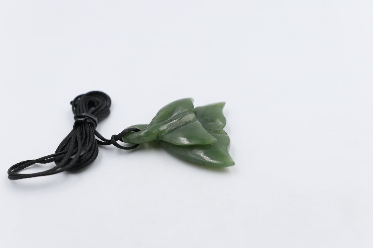 New Zealand Greenstone Double Whale tail