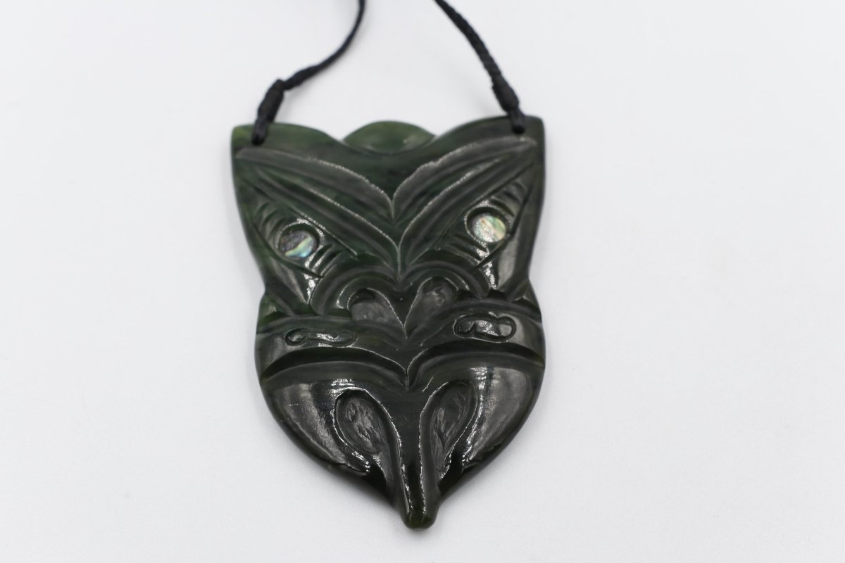 New Zealand Greenstone Hei Tiki Head