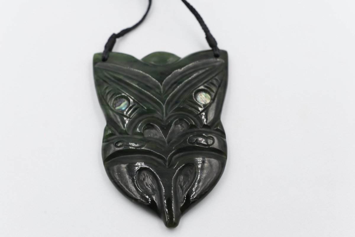 New Zealand Greenstone Hei Tiki Head