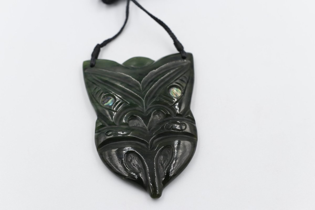 New Zealand Greenstone Hei Tiki Head