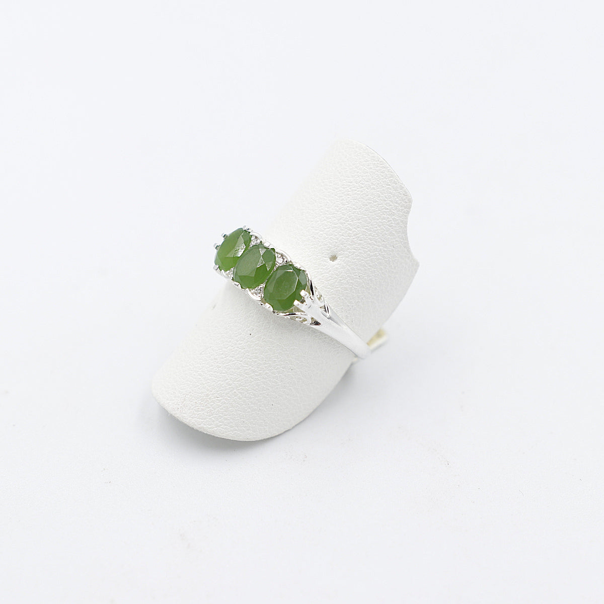 Stg Silver Ring with Greenstone SYR7986