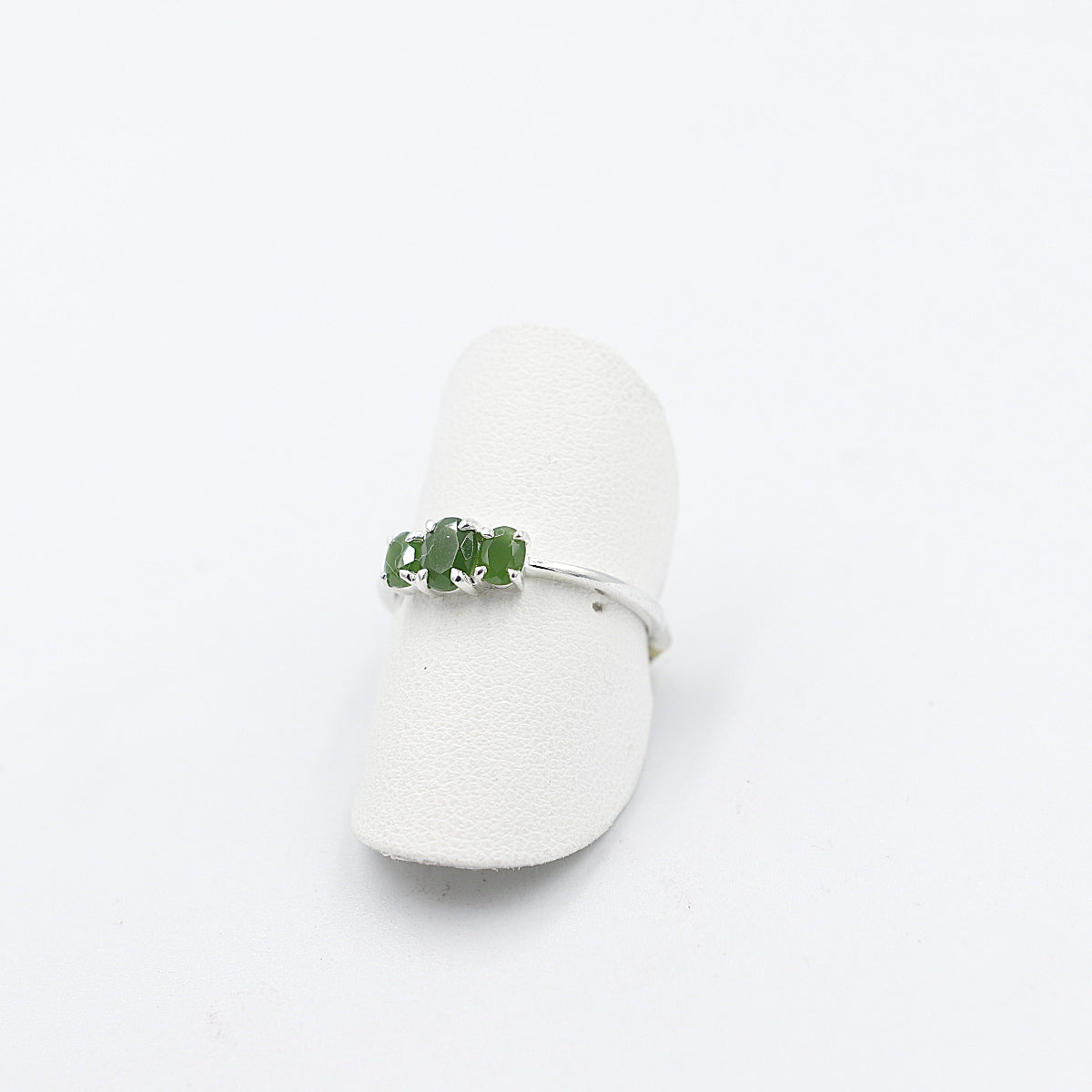 Stg Silver Ring with Greenstone SYR8098