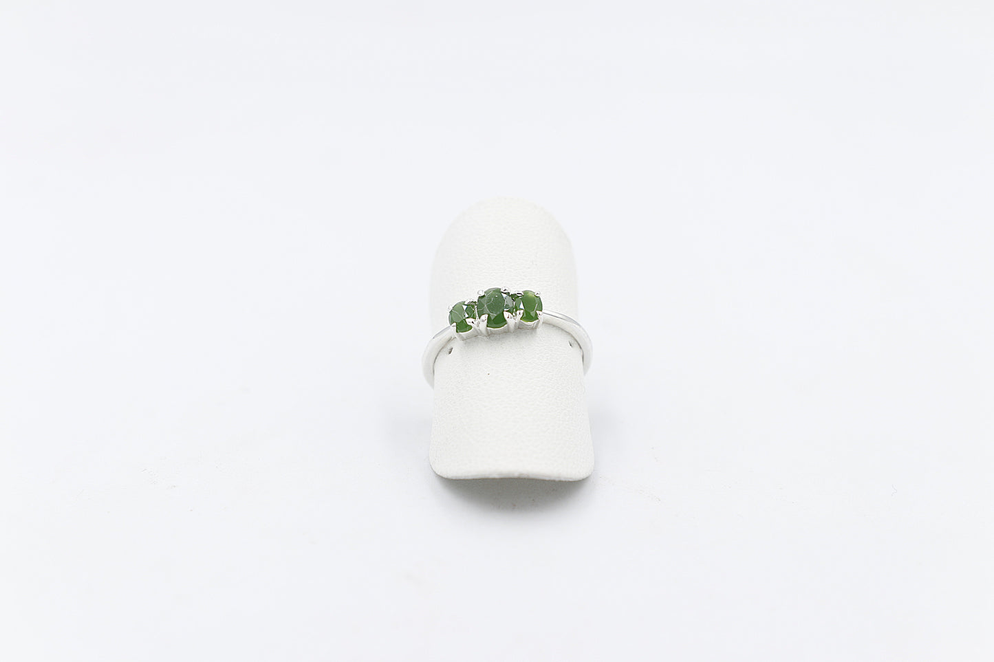 Stg Silver Ring with Greenstone SYR8098