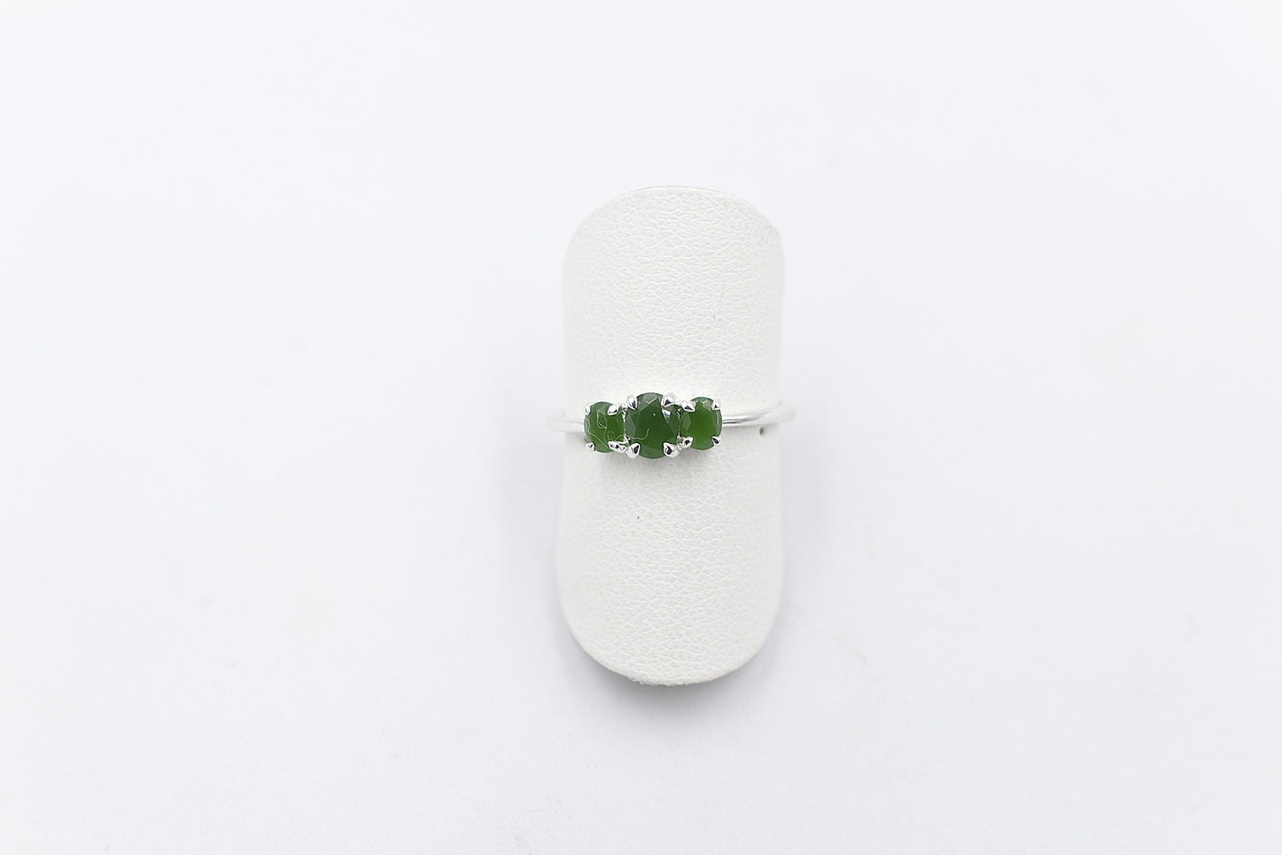 Stg Silver Ring with Greenstone SYR8098