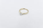 9ct Gold with White Gold Claws 0.37ct Solitaire Ring SYR8151