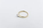 9ct Gold with White Gold Claws 0.37ct Solitaire Ring SYR8151