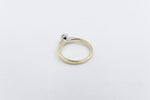9ct Gold with White Gold Claws 0.37ct Solitaire Ring SYR8151