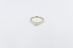 9ct Gold with White Gold Claws 0.37ct Solitaire Ring SYR8151