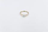 9ct Gold with White Gold Claws 0.37ct Solitaire Ring SYR8151