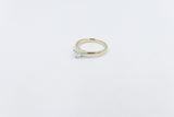 9ct Gold with White Gold Claws 0.53ct Solitaire Ring SYR2288