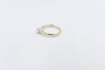 9ct Gold with White Gold Claws 0.53ct Solitaire Ring SYR2288