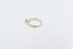 9ct Gold with White Gold Claws 0.53ct Solitaire Ring SYR2288