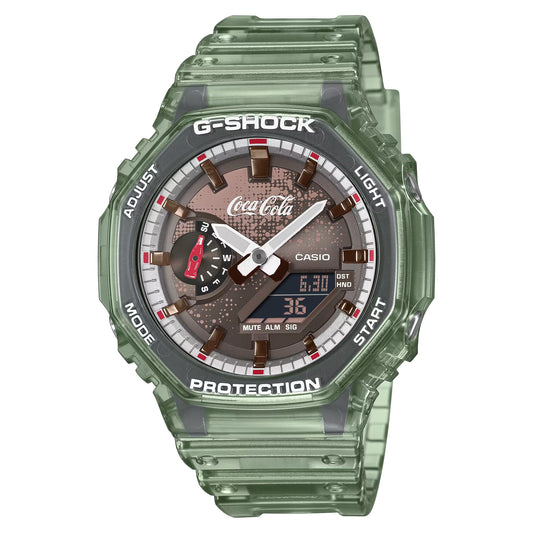 Coca-Cola collaboration model Gshock GA-2100CC-3A