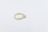 9ct Gold with White Gold Claws 0.43ct Solitaire Ring SYR8151