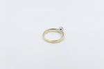 9ct Gold with White Gold Claws 0.43ct Solitaire Ring SYR8151