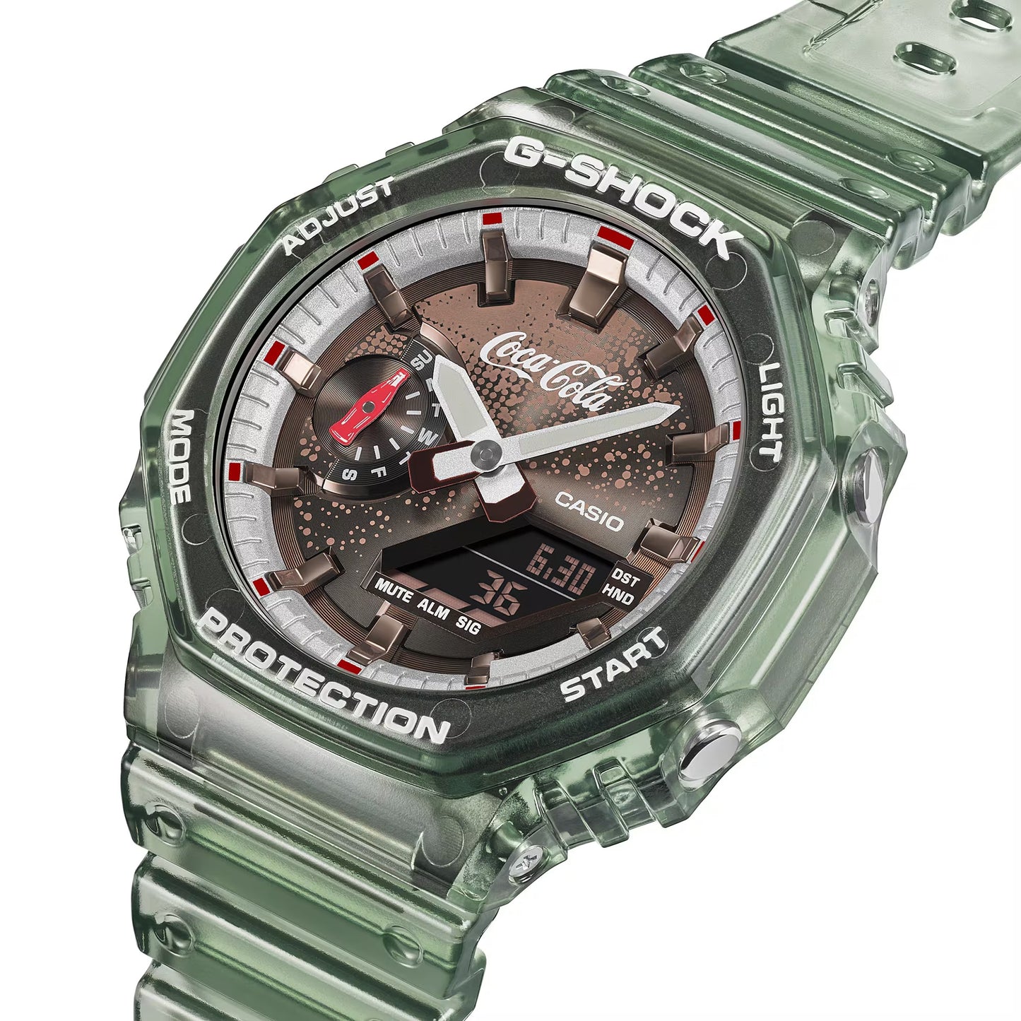 Coca-Cola collaboration model Gshock GA-2100CC-3A