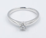 9ct White Gold 0.27ct Solitaire Ring SYR3602