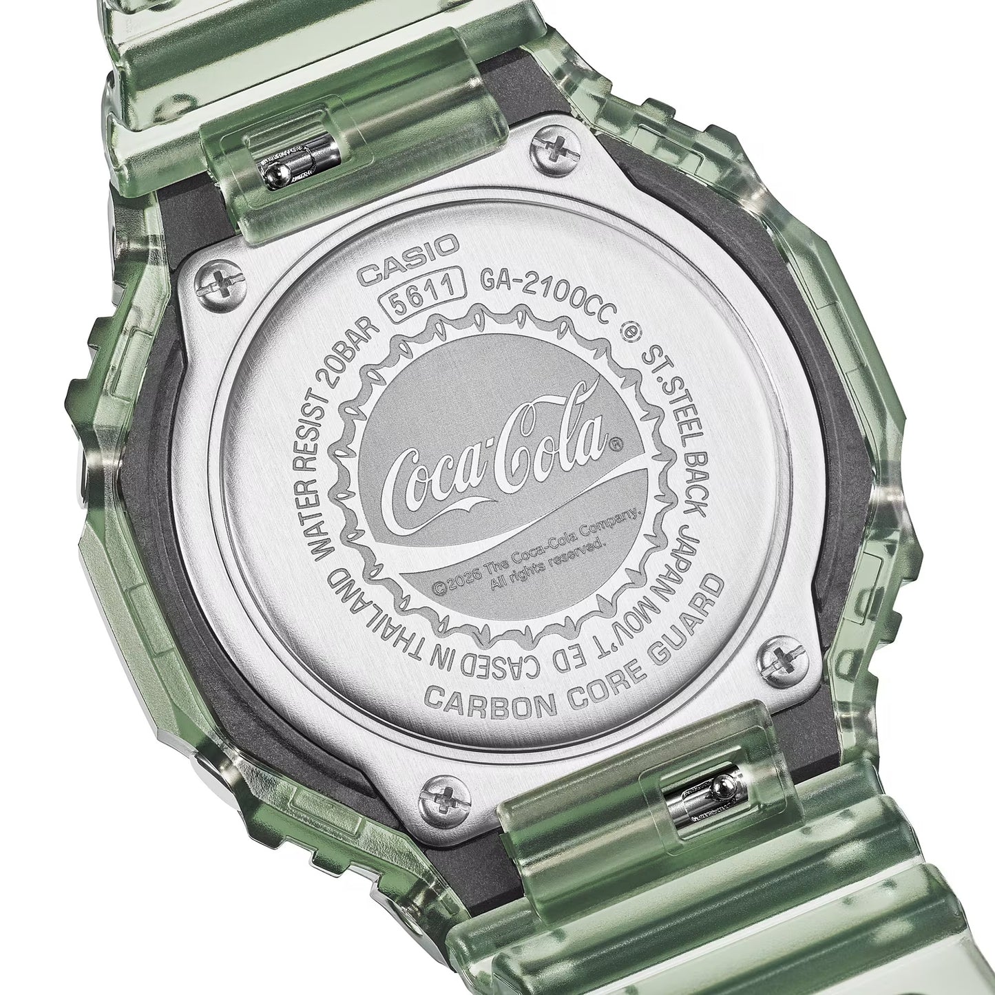 Coca-Cola collaboration model Gshock GA-2100CC-3A