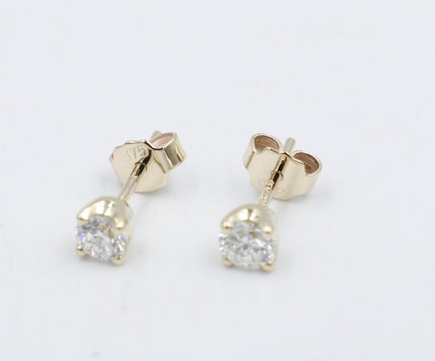 9ct Gold Set Lab Diamond Stud Earrings TDW 0.34ct SYE991