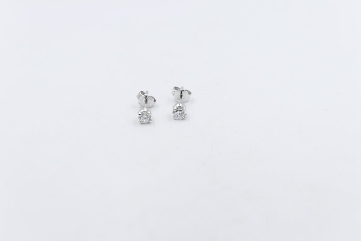 9ct White Gold Set Lab Diamond Stud Earrings TDW 0.80t SYE996