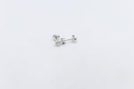 9ct White Gold Set Lab Diamond Stud Earrings TDW 0.50ct SYE995