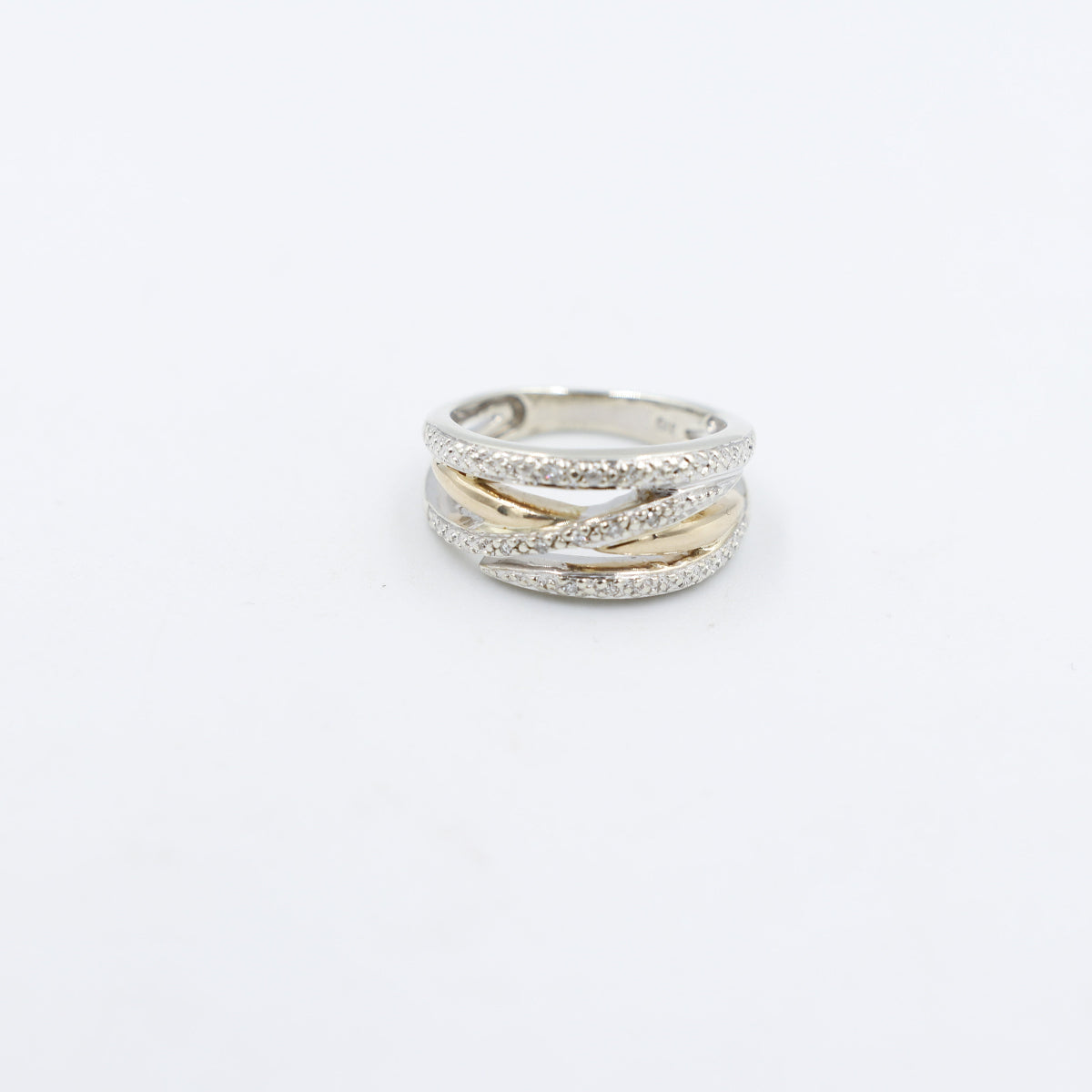9ct Gold DIamond set Dress Ring RE1026
