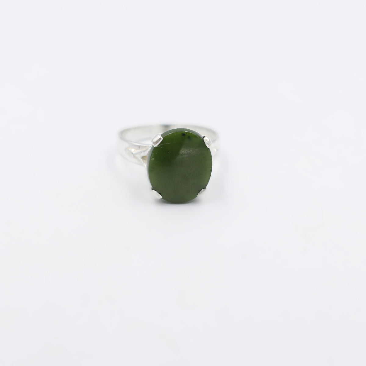Stg Silver Ring with Greenstone ALX298