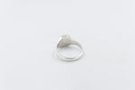 Stg Silver Ring with Greenstone ring ALX74