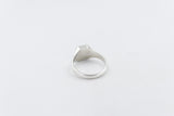 Stg Silver Ring with Greenstone ring ALX74