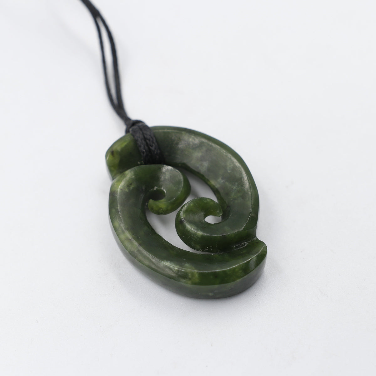 New Zealand Greenstone Double Koru HPN327