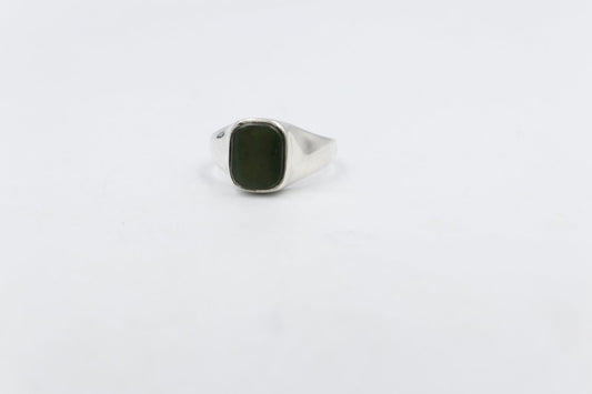 Stg Silver Ring with Onyx ring ALX139O