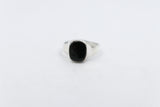 Stg Silver Ring with Onyx ring ALX139O
