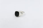 Stg Silver Ring with Onyx ring ALX139O