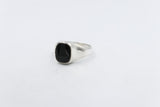 Stg Silver Ring with Onyx ring ALX139O