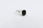 Stg Silver Ring with Onyx ring ALX139O