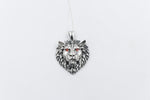 Stg Silver Lions Head Pendent IRP02