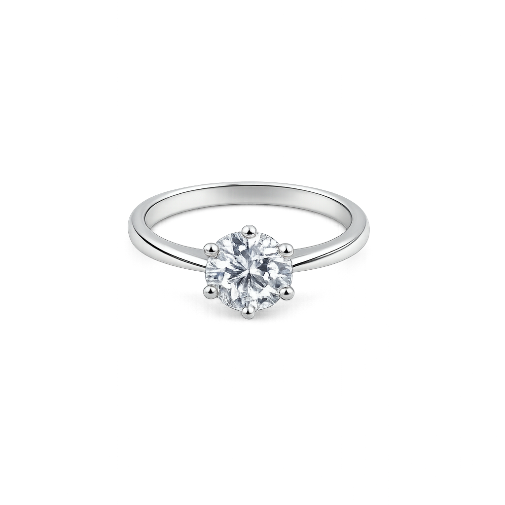 18ct White Gold Lab Grown Diamond Ring 2.03ct