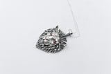 Stg Silver Lions Head Pendent IRP02