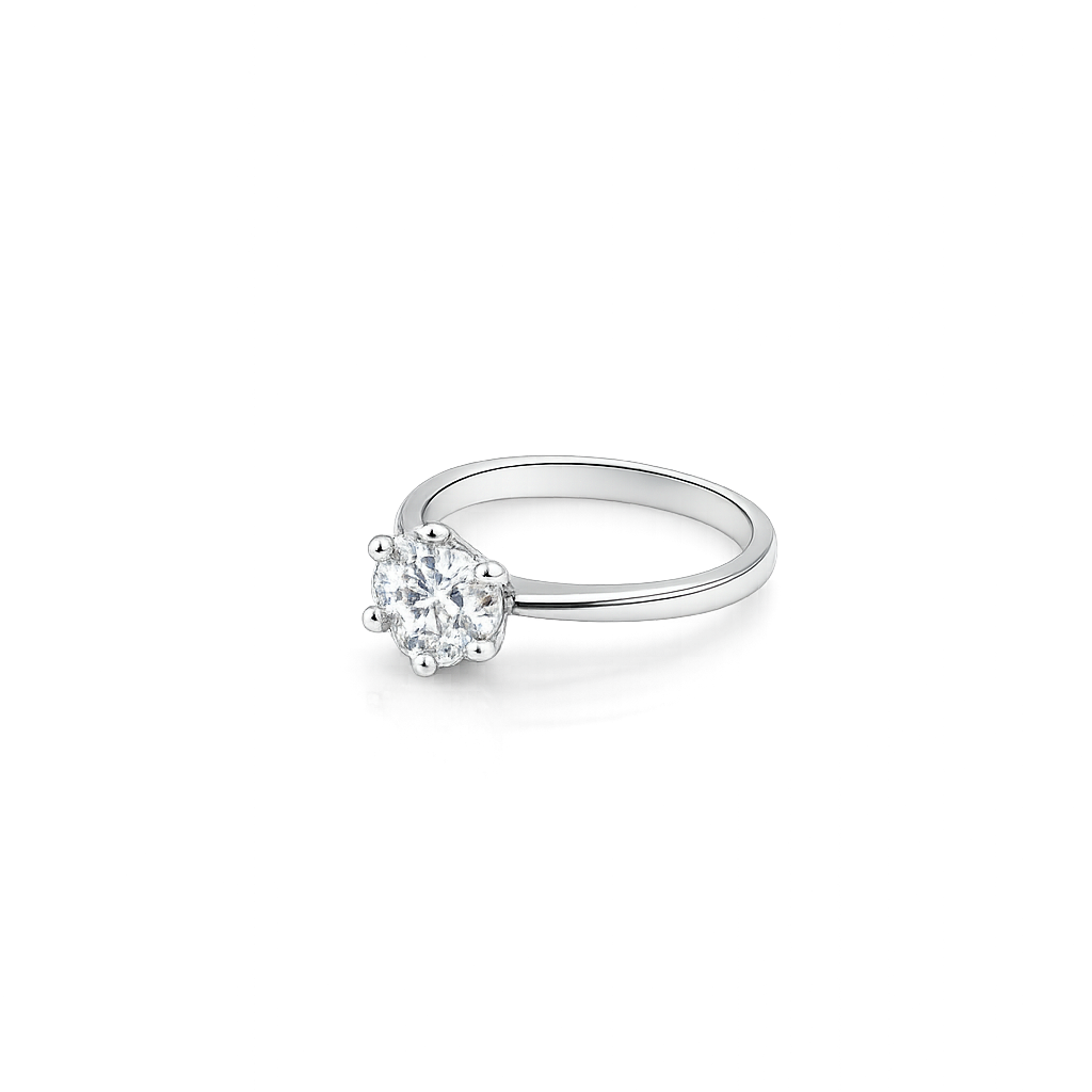 18ct White Gold Lab Grown Diamond Ring 2.03ct