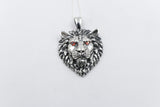 Stg Silver Lions Head Pendent IRP02