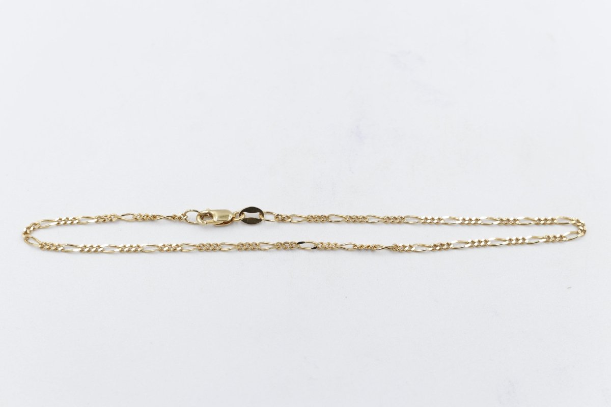 9ct Gold 3:1 figaro Link Anklet FIG31A