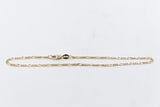 9ct Gold 3:1 figaro Link Anklet FIG31A