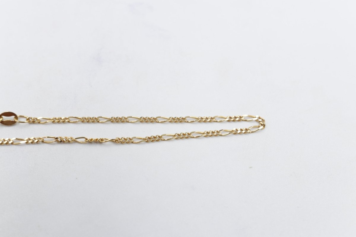 9ct Gold 3:1 figaro Link Anklet FIG31A