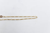 9ct Gold 3:1 figaro Link Anklet FIG31A