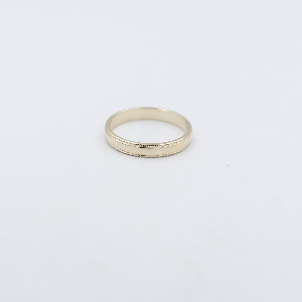 9ct Gold faceted Wedding Band B1549 3mm
