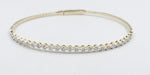 10K Gold Lab Diamond set Flex Bangle with clasp 0.80ct