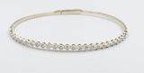 10K Gold Lab Diamond set Flex Bangle with clasp 0.80ct
