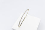 10K Gold Lab Diamond set Flex Bangle with clasp 0.80ct